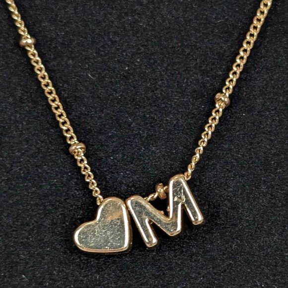 (2/$20) JCM <3 M Pendant Necklace - Picture 3 of 6